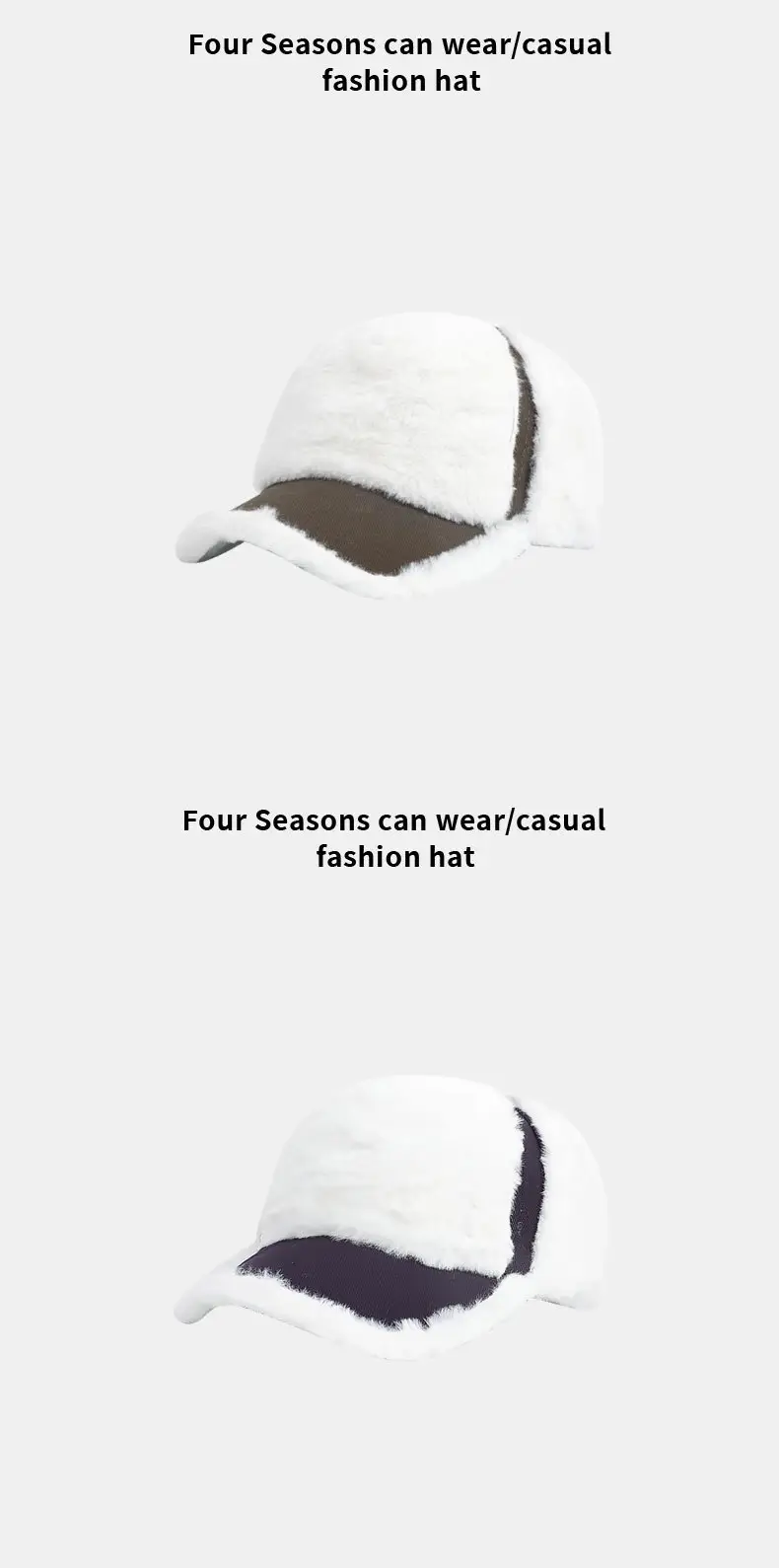 White Korean Style Baseball Cap Retro Japanese Versatile English Small — feature 10