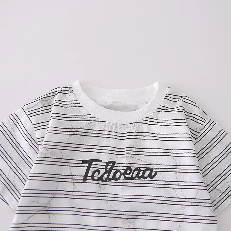 Striped Letter Baby Suit Boys Kids Summer T-Shirt 2026 โ feature 6