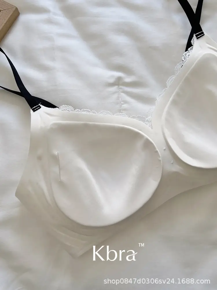 Lace Contrasting Floral Underwear for Women with Small Breasts, Push-Up and Side Breast Reduction, Seamless and Wire-Free Bra — feature 11