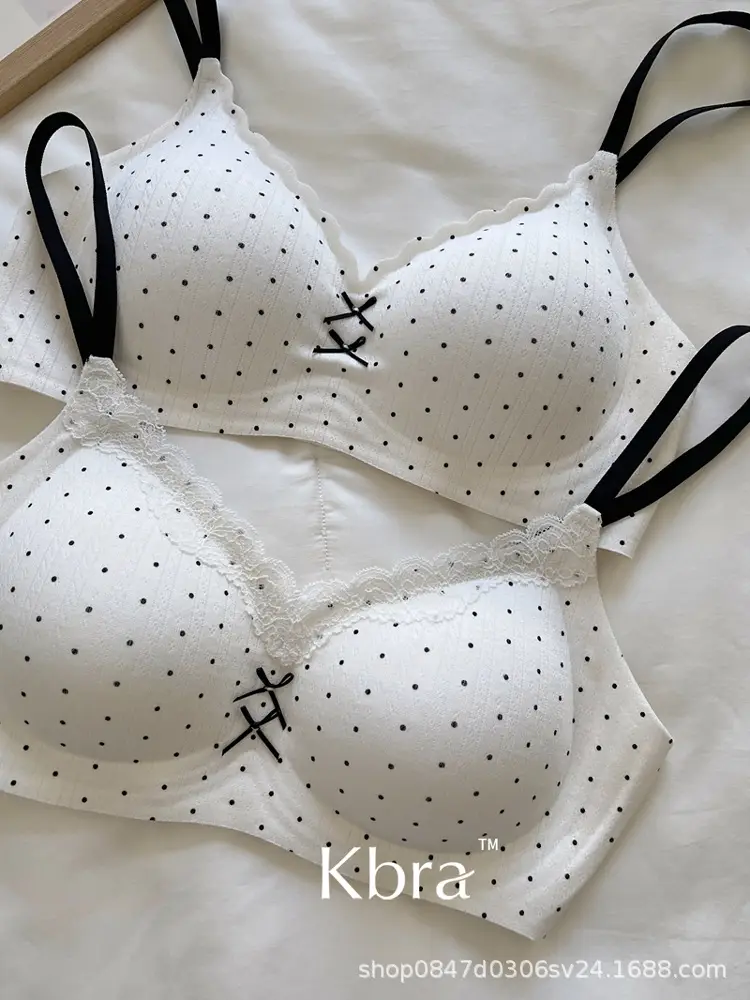 Lace Contrasting Floral Underwear for Women with Small Breasts, Push-Up and Side Breast Reduction, Seamless and Wire-Free Bra — feature 18