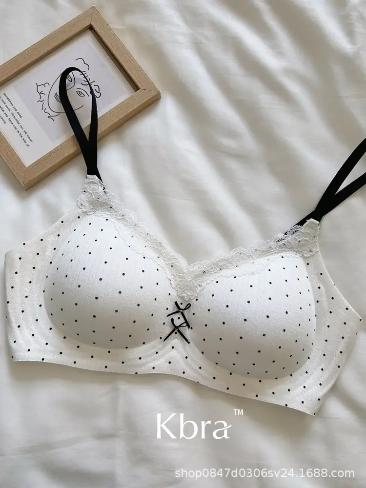 Lace Contrasting Floral Underwear for Women with Small Breasts, Push-Up and Side Breast Reduction, Seamless and Wire-Free Bra — feature 25