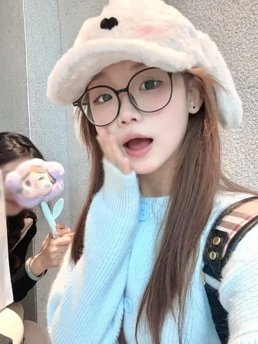 Gulu Rabbit Ears Stuffed Hat Female Cute Girly Heart Autumn and Winter Warm Baseball Cap Student Coldproof Peaked Cap — feature 3