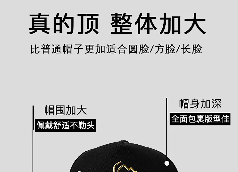 Men's Black Mesh Baseball Cap with Gold Logo — feature 3