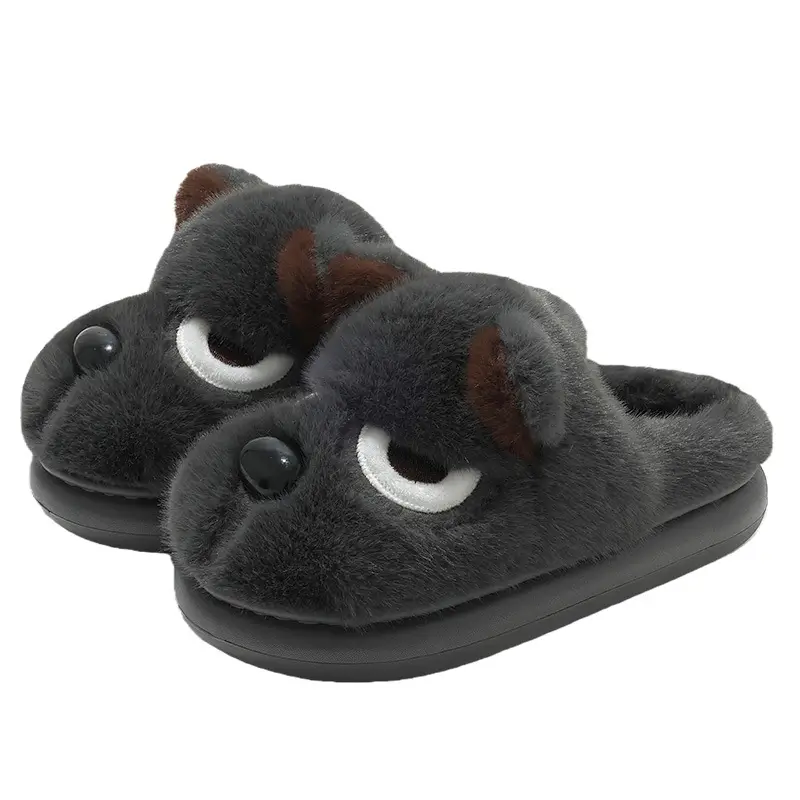 Funny Puppy Cotton Slippers Winter Warm Women's - Image 7