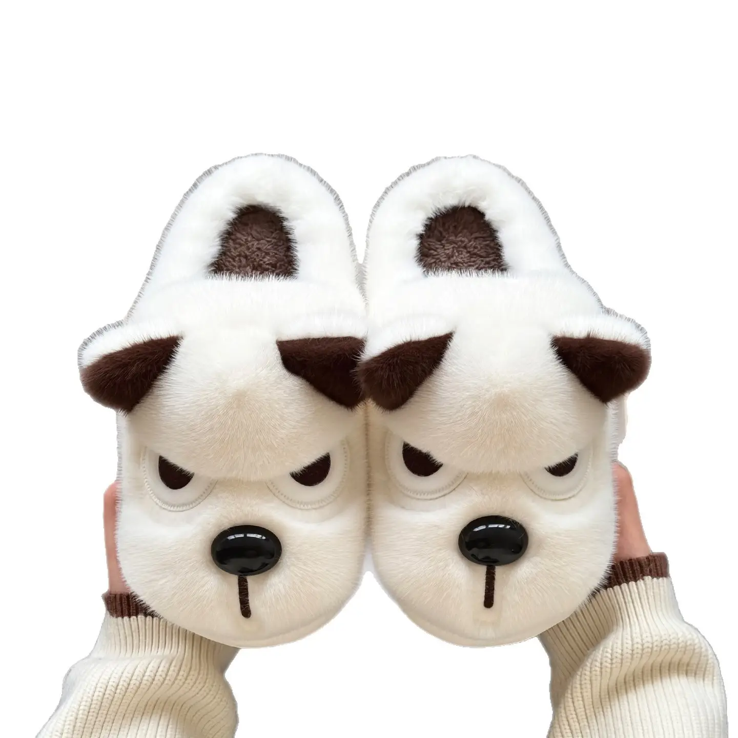Funny Puppy Cotton Slippers Winter Warm Women's - Image 9