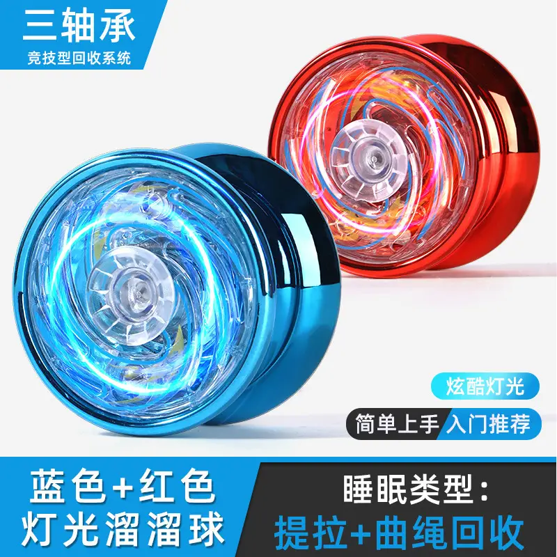 Glowing Yo-Yo Automatic Spinning Toy for Beginners, Sleep Aid, Children's Yoyo Ball for Elementary School Students