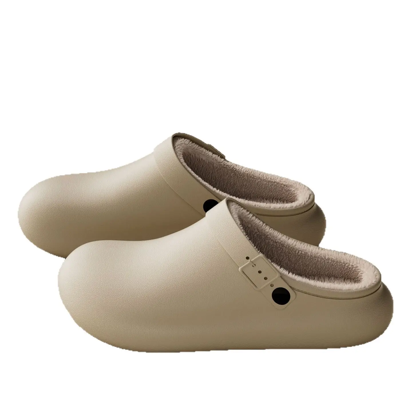 Waterproof Women's Black Fleece Slip-On Slippers - Image 9
