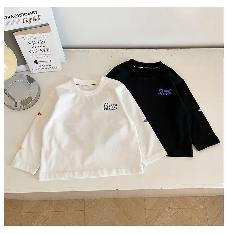 Kids T-Shirt Set Nausicaa Print Cotton Black White — feature 20