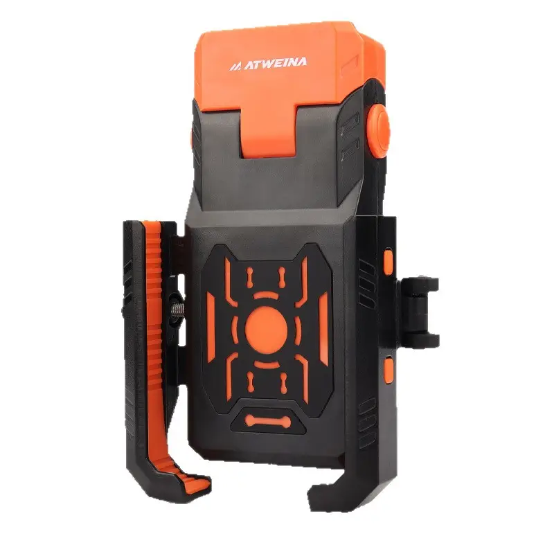ATWEINA Multifunctional Mountain Bike Night Riding Light Mobile Phone Integrated Holder Anti-Shake Shock-Absorbing Horn Charging Strap - Image 9