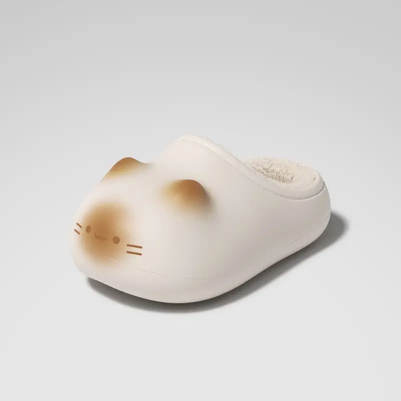 Cartoon Cat Cotton Winter Slippers Women's Indoor Non-Slip - Image 6