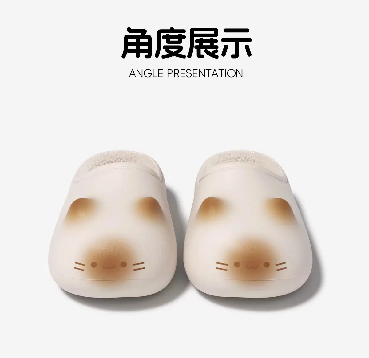 Cartoon Cat Cotton Winter Slippers Women's Indoor Non-Slip — feature 19