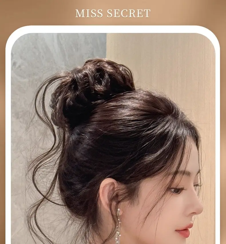 Luxurious Tassel Dragon Whisker Bun Hairpiece for Women, Hair Volume Enhancer, Fluffy Silk Flower Bun Hair Accessory — feature 1