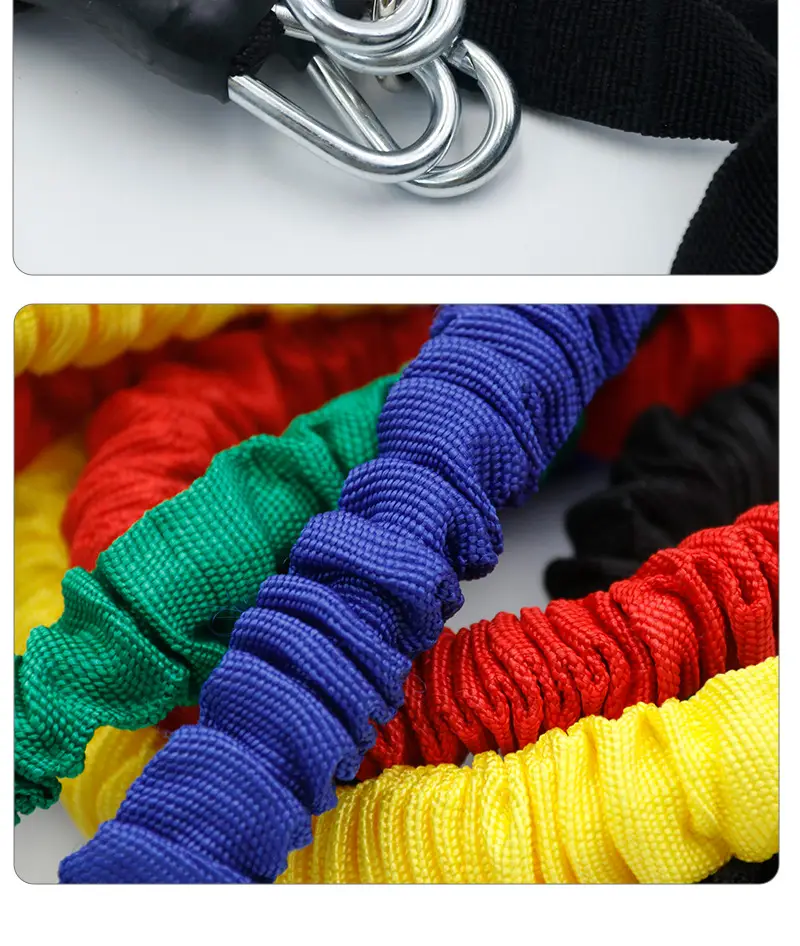 Tension Rope 11-Piece Set Tpe Fitness Puller Amazon Hot Selling Elastic Rope Multifunctional Resistance Rope — feature 17