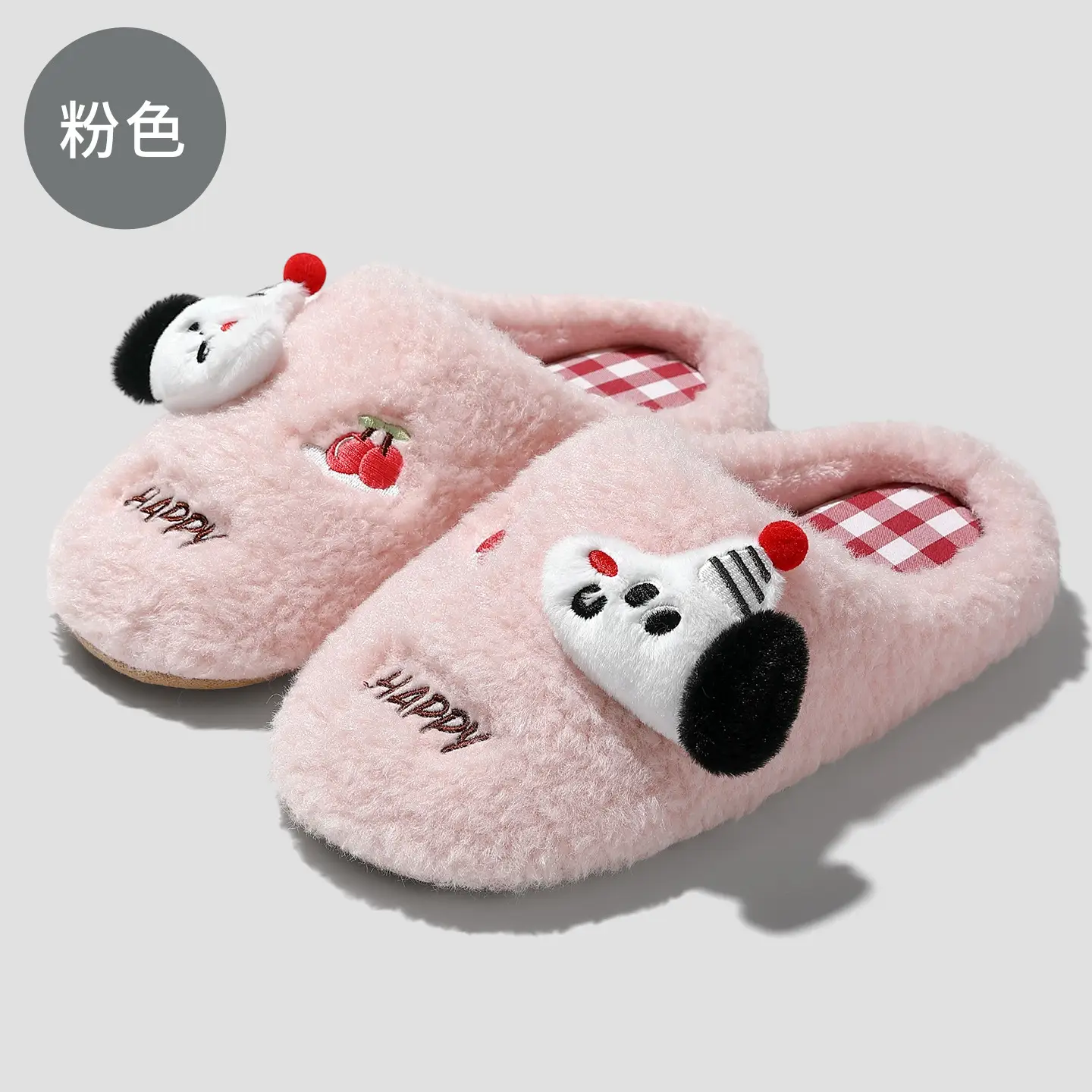 Cute Furry Cotton Slippers for Women, Warm Autumn Winter Wear - Image 2