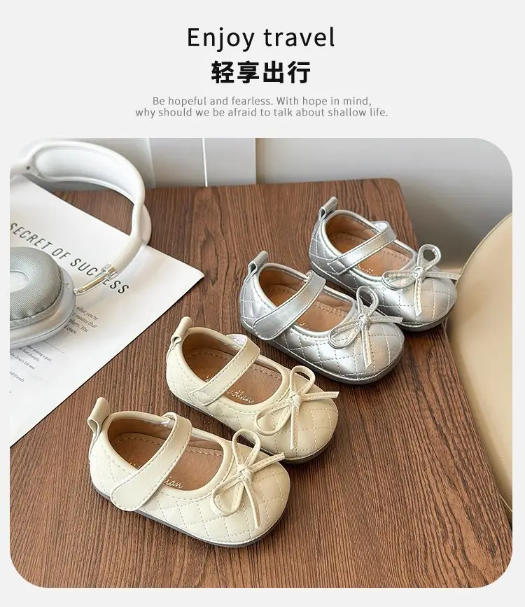 Little Baby Princess Shoes Spring and Autum Soft-Soled Baby Shoes for Girls Toddler Shoes 1 to 3 Years Old Soft Leather Girls' Shoes Flats — feature 1