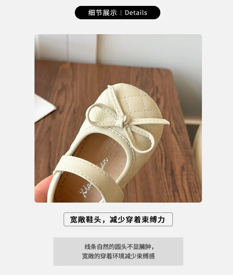 Little Baby Princess Shoes Spring and Autum Soft-Soled Baby Shoes for Girls Toddler Shoes 1 to 3 Years Old Soft Leather Girls' Shoes Flats — feature 2