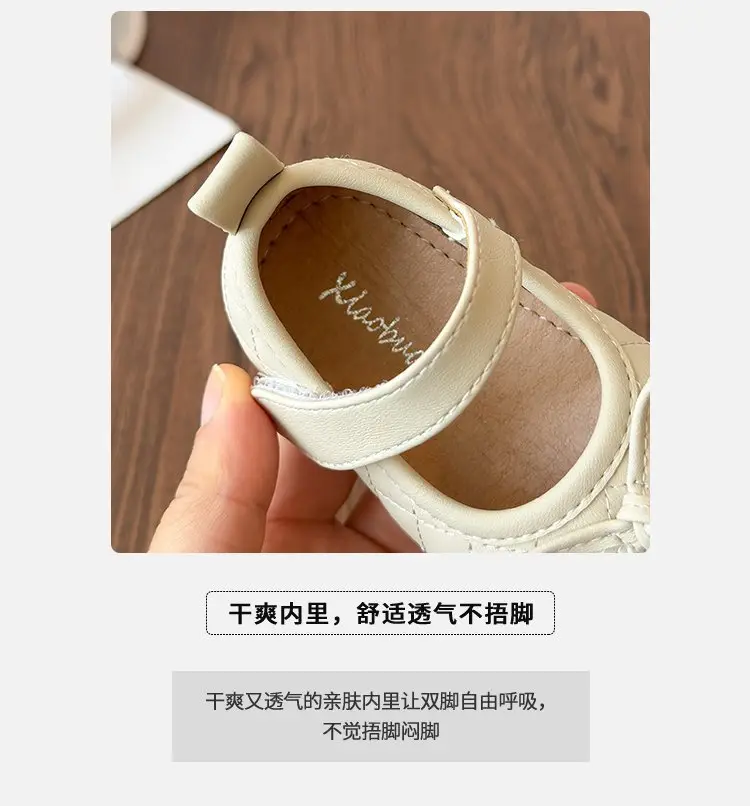 Little Baby Princess Shoes Spring and Autum Soft-Soled Baby Shoes for Girls Toddler Shoes 1 to 3 Years Old Soft Leather Girls' Shoes Flats — feature 3