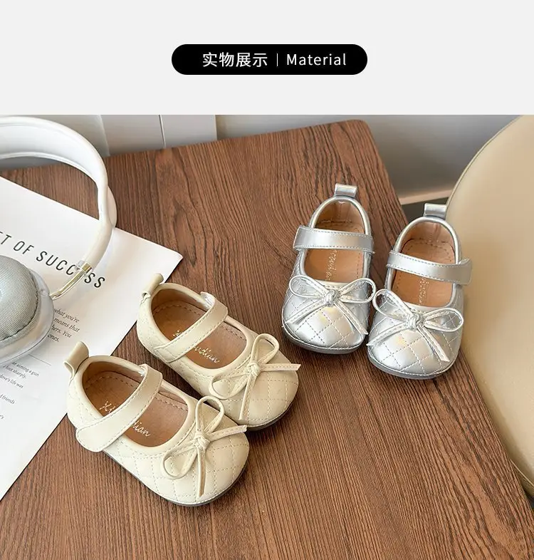 Little Baby Princess Shoes Spring and Autum Soft-Soled Baby Shoes for Girls Toddler Shoes 1 to 3 Years Old Soft Leather Girls' Shoes Flats — feature 4
