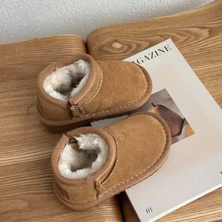 Baby Velvet Snow Boots for Toddler Warm Winter Shoes
