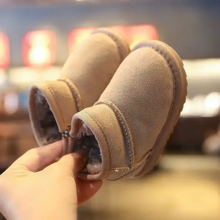 Baby Velvet Snow Boots for Toddler Warm Winter Shoes