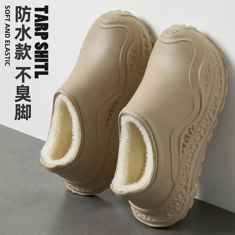 Waterproof Cotton Slippers for Men Women Autumn Winter 2025 - Image 4