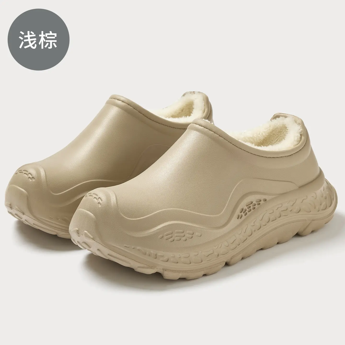Waterproof Cotton Slippers for Men Women Autumn Winter 2025 - Image 2