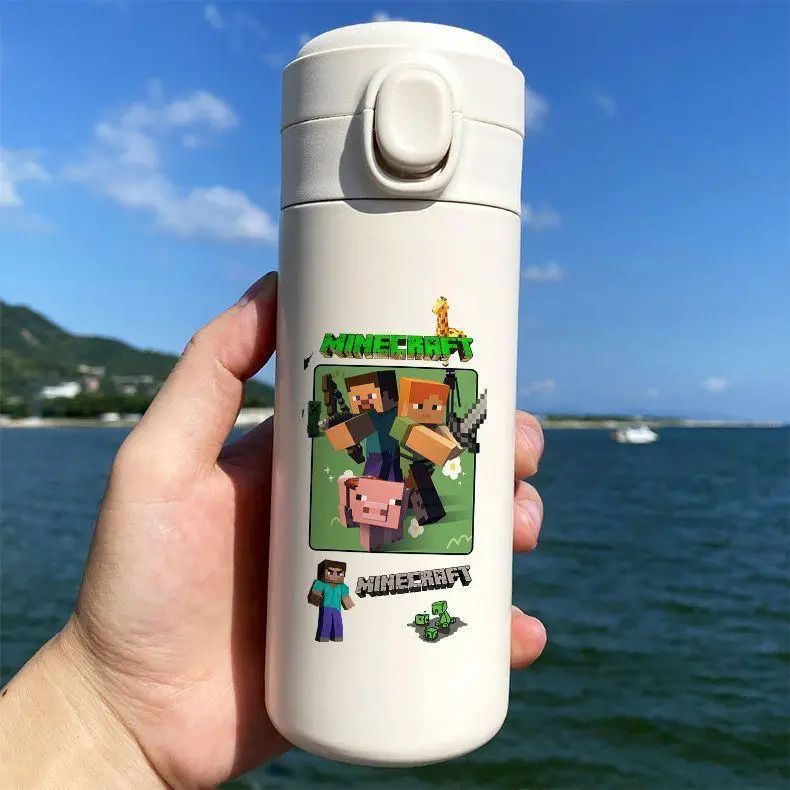 My World Thermos Cup 304 Stainless Steel Cartoon Creeper Water Cup Anime 2D Student Back-To-School Season - Image 2