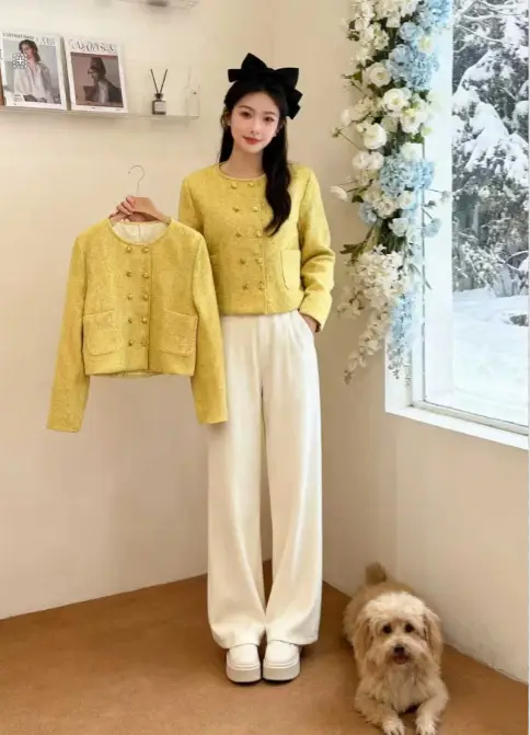 Autumn and Winter New French Short Chic Little Fragrance Jacket for Women, Spring and Autumn Style New Blazer Top — feature 6
