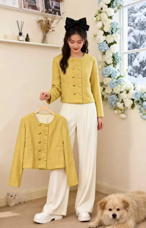Autumn and Winter New French Short Chic Little Fragrance Jacket for Women, Spring and Autumn Style New Blazer Top — feature 8