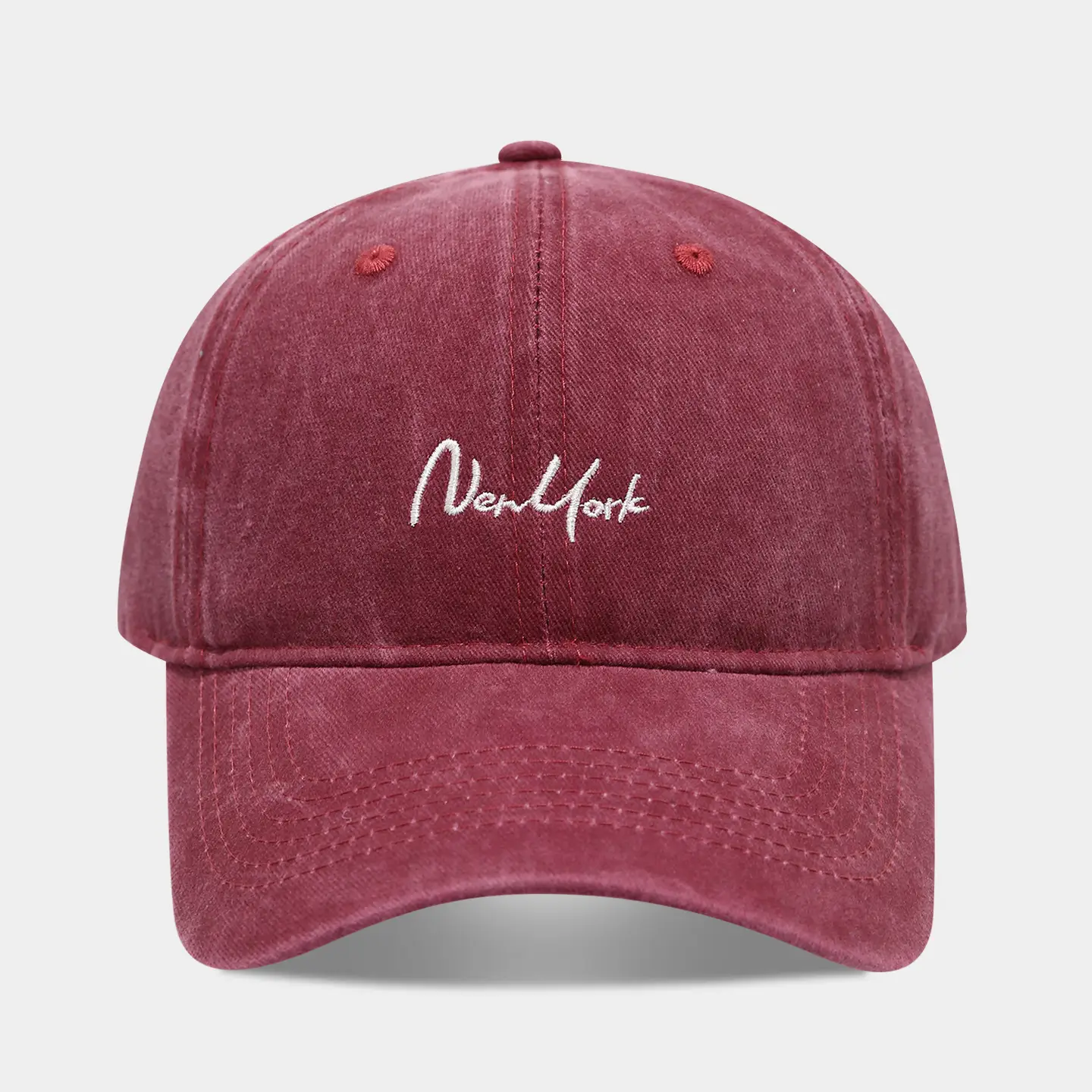 Green "New York" Embroidered Baseball Cap - Image 3