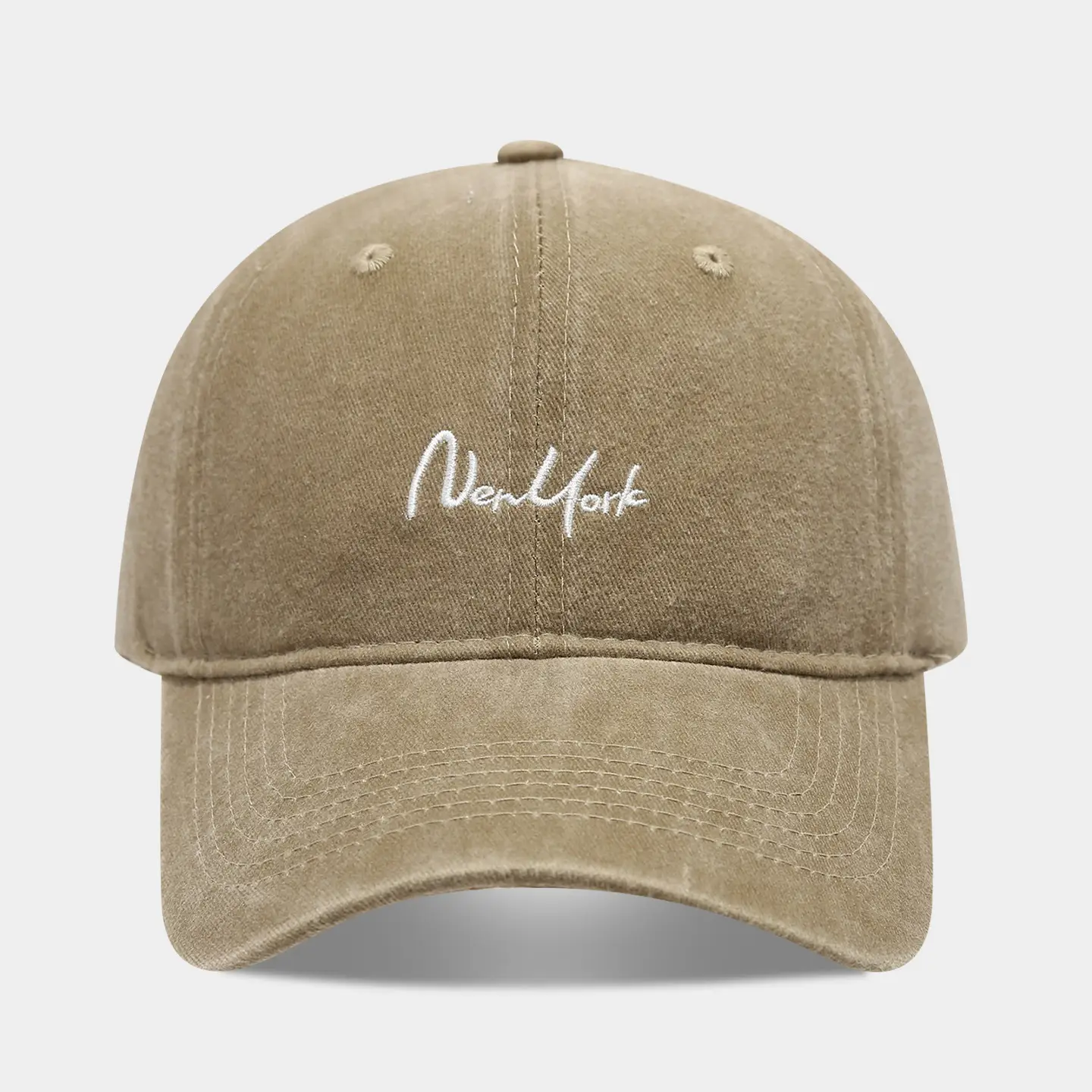 Green "New York" Embroidered Baseball Cap - Image 4