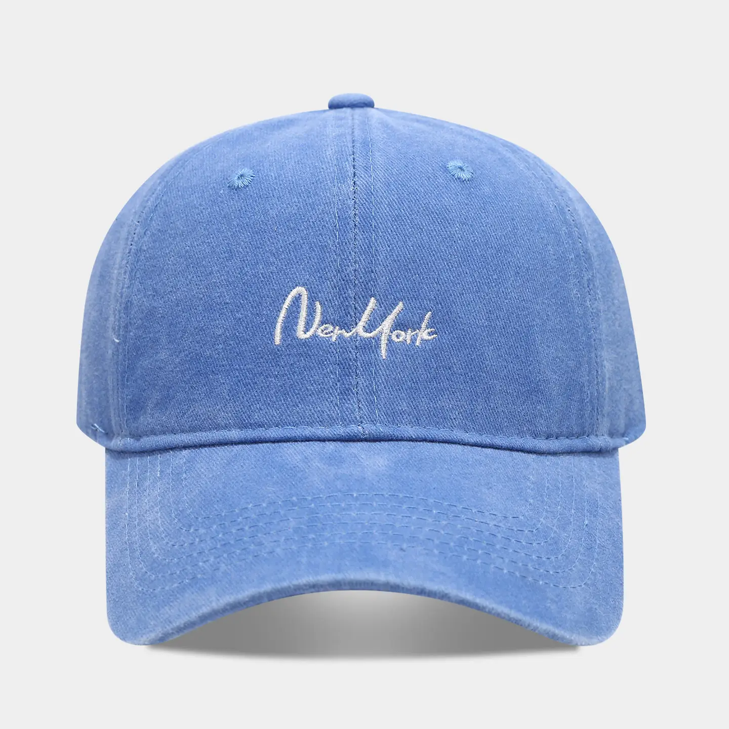 Green "New York" Embroidered Baseball Cap - Image 8