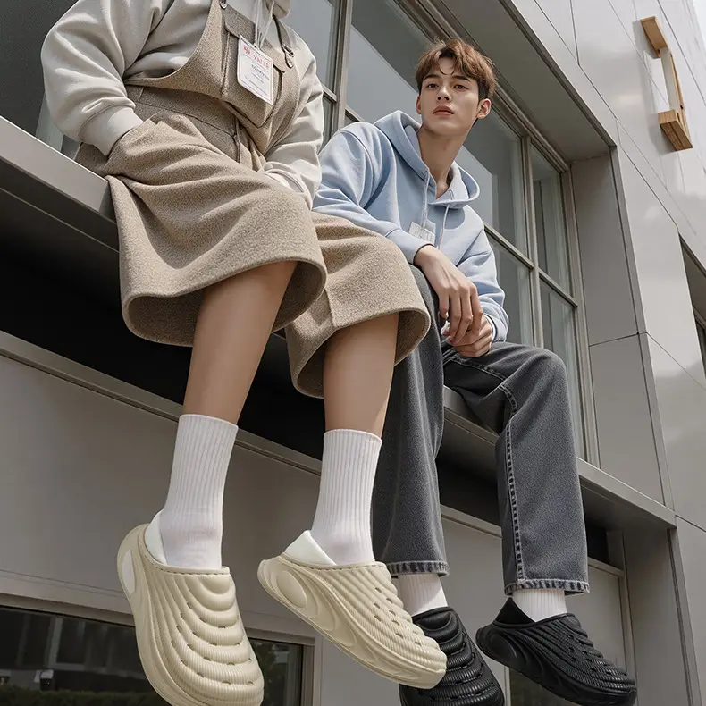 Men's Cotton Slippers for Winter 2026, Indoor Non-Slip Warm Home Slippers, Large Size, Closed-Back, Winter Style, Plush Slippers — feature 2
