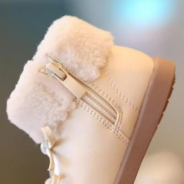 Baby Girl Winter Boots Princess Bow Soft Sole — feature 10