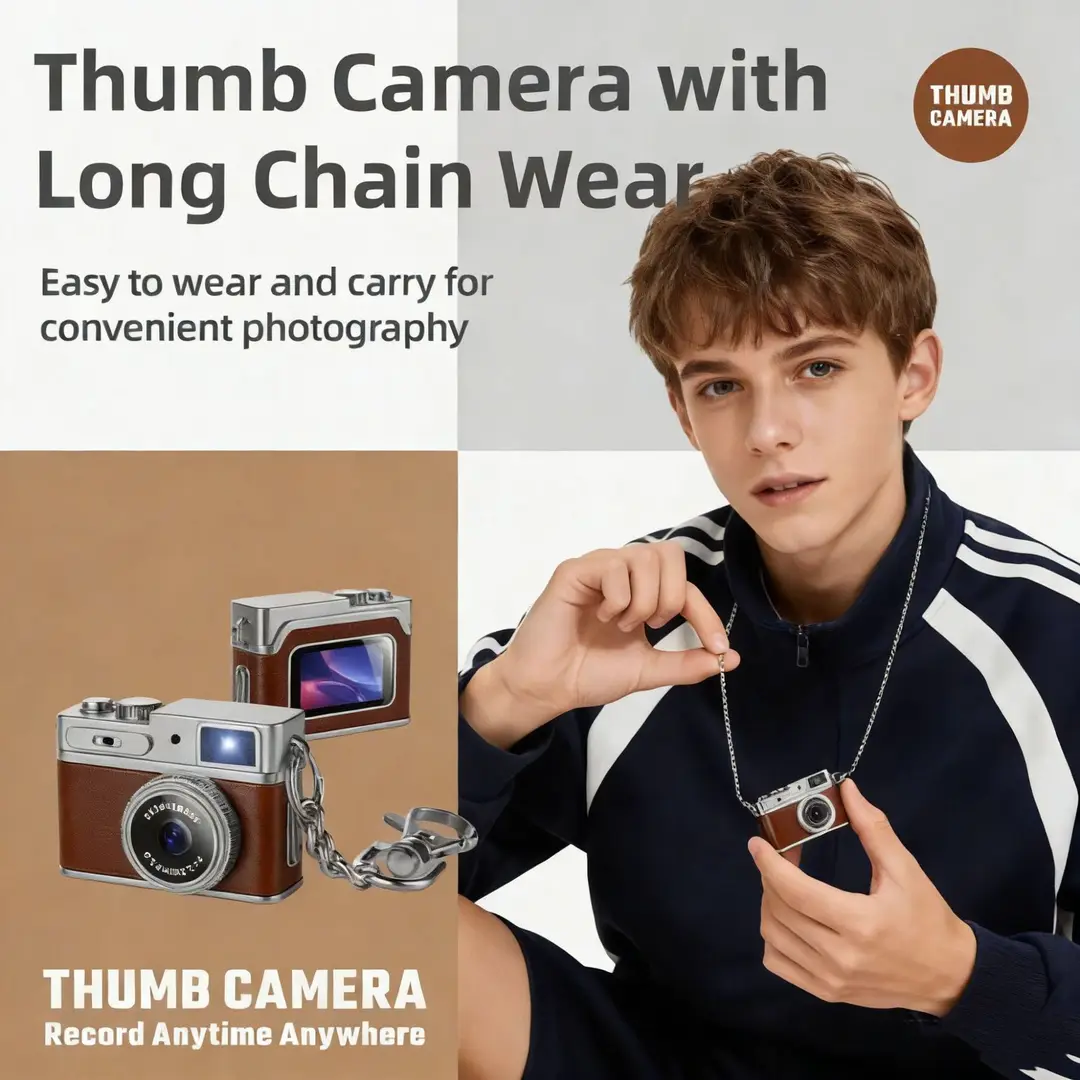 1080P High-Definition Digital Camera Retro Mini Student Camera Capable of Taking Photos, Recording Audio, and Video Recording
