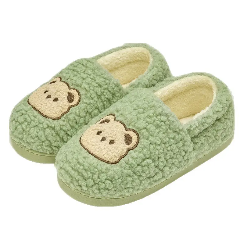 Cotton Slippers with Heel Cover for Men, Winter 2026 New Model, Indoor Home Use, Cute, Antibacterial, Warm, Fleece-Lined Cotton Shoes for Women, Suitable for Outdoor Wear - Image 10