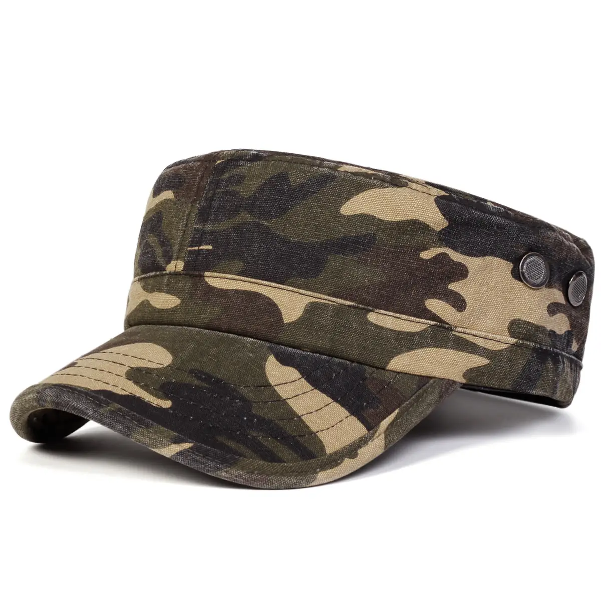 Men's Camouflage Washed Spring Cap Sun Hat - Image 5