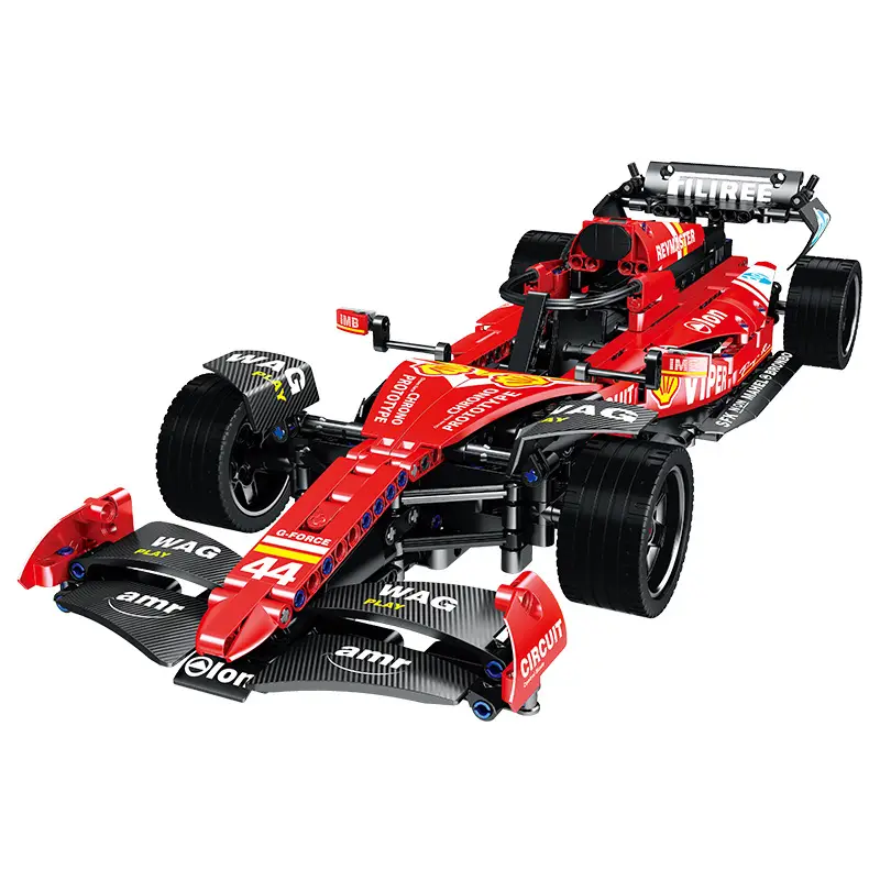 Cross-Border 1:10 Ferrari F1 Formula Gift for Boys, Racing Car Building Blocks, Educational Assembly Sports Car Gift, Racing
