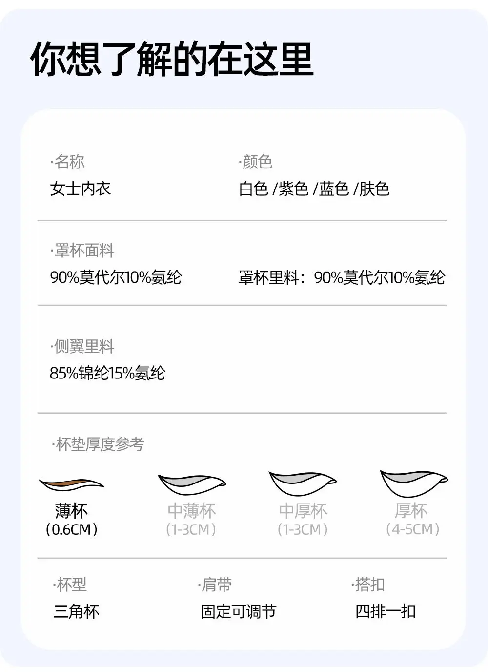 Y Seven Cotton Authentic French Style Triangle Cup Bra for Women, Thin and Slimming, Wireless, Anti-Sagging, Side Breast Gathering Bra — feature 14