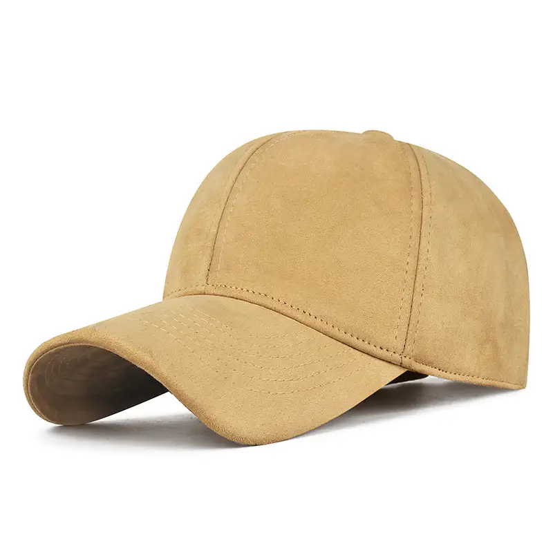Men Velvet Baseball Cap Navy Blue Winter Warm - Image 7
