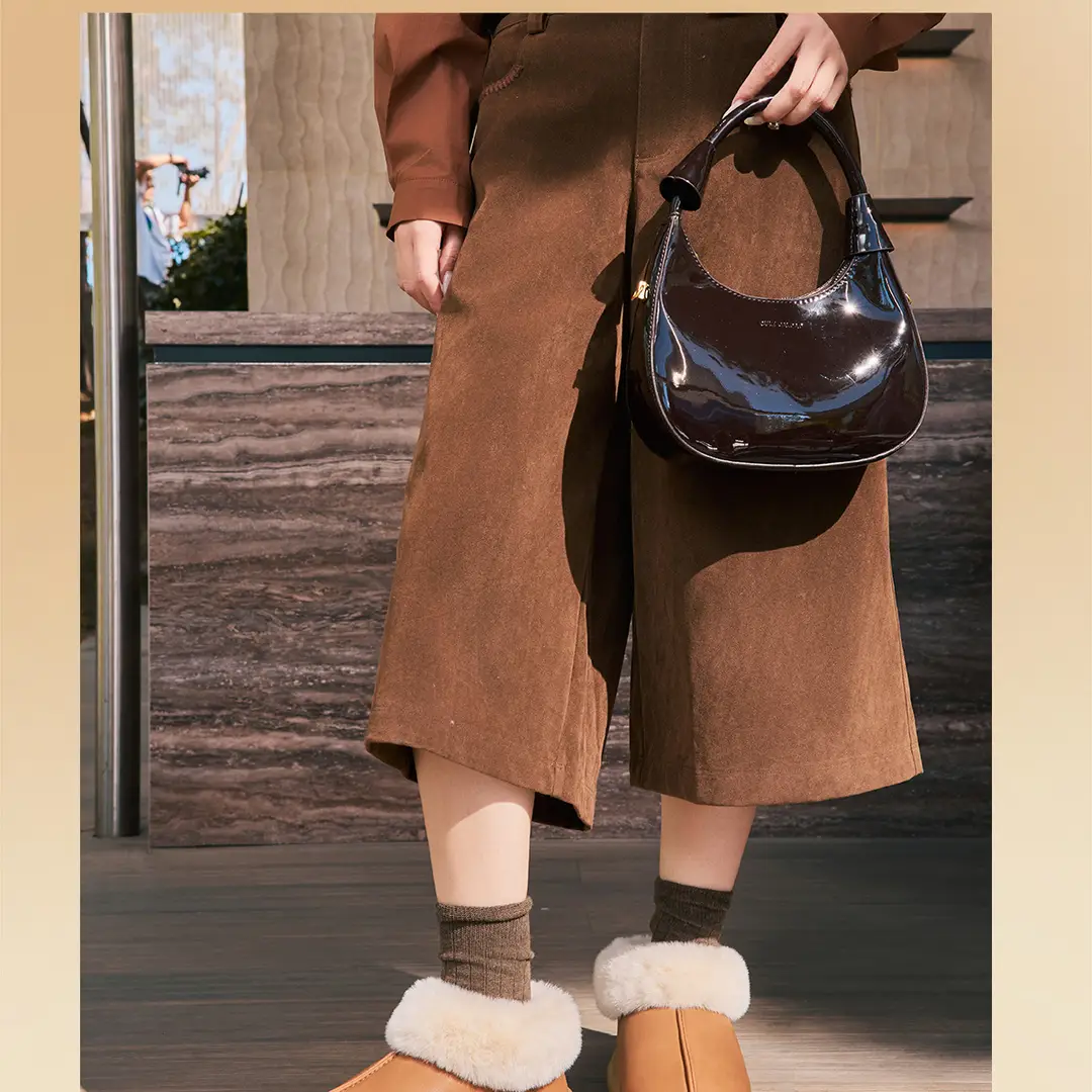 Jialiya Thick-Soled Cotton Slippers for Women 2025 Winter New Style Fleece-Lined Outer Wear Non-Slip Warm High-Top Plush Snow Boots — feature 21