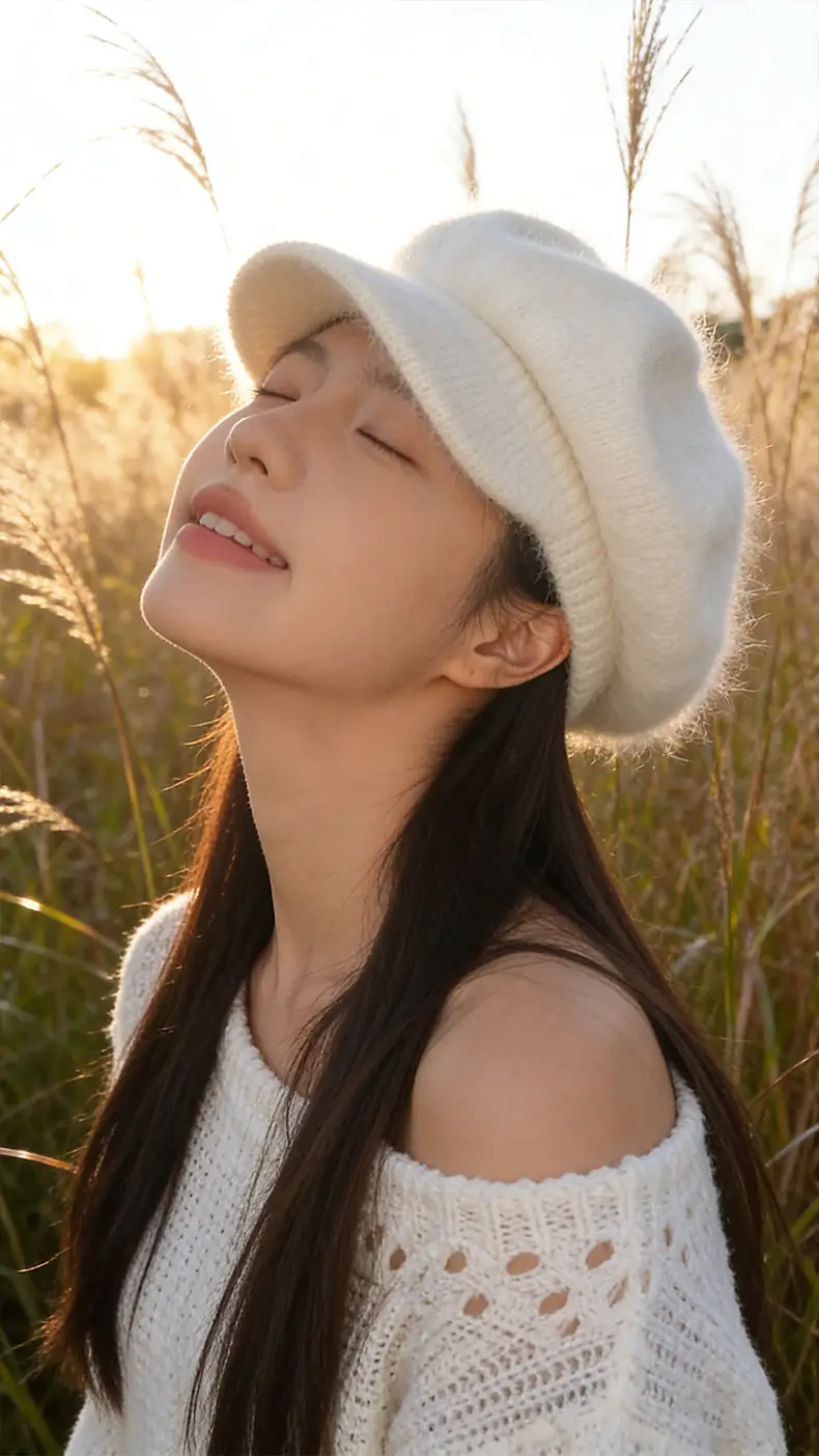 Warm Plush Rabbit Fur Beret for Women Winter Hat — feature 12
