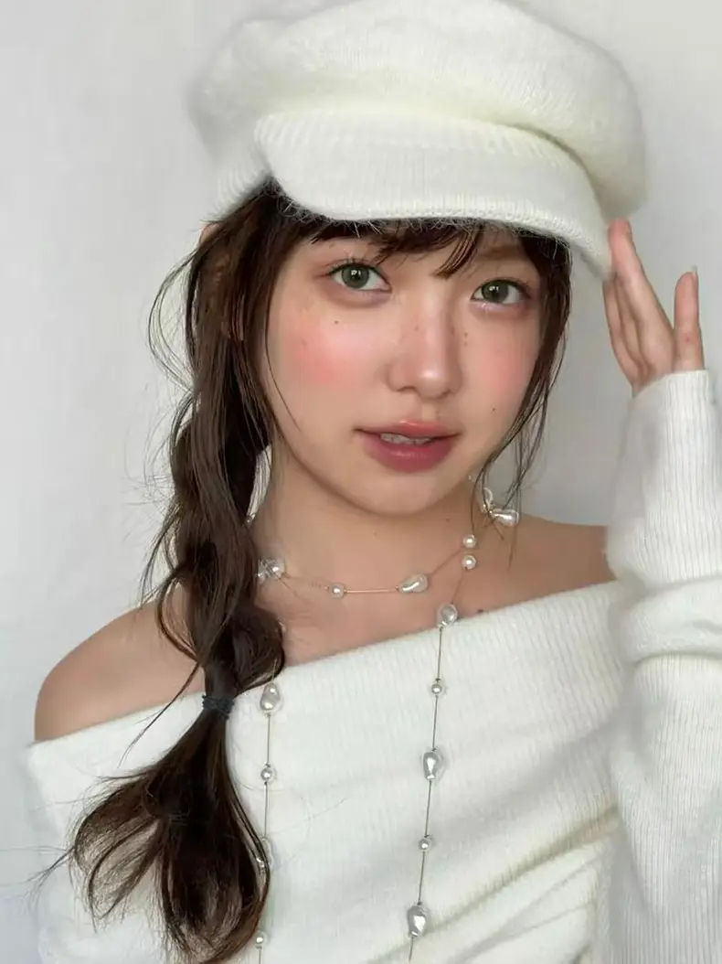 Warm Plush Rabbit Fur Beret for Women Winter Hat — feature 15