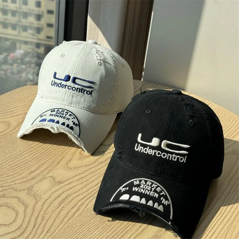 Undercontrol Vintage Baseball Cap for Women Face-Slimming Small Gray Duckbill Cap for Men Spring Summer Sunshade Hat - Image 10