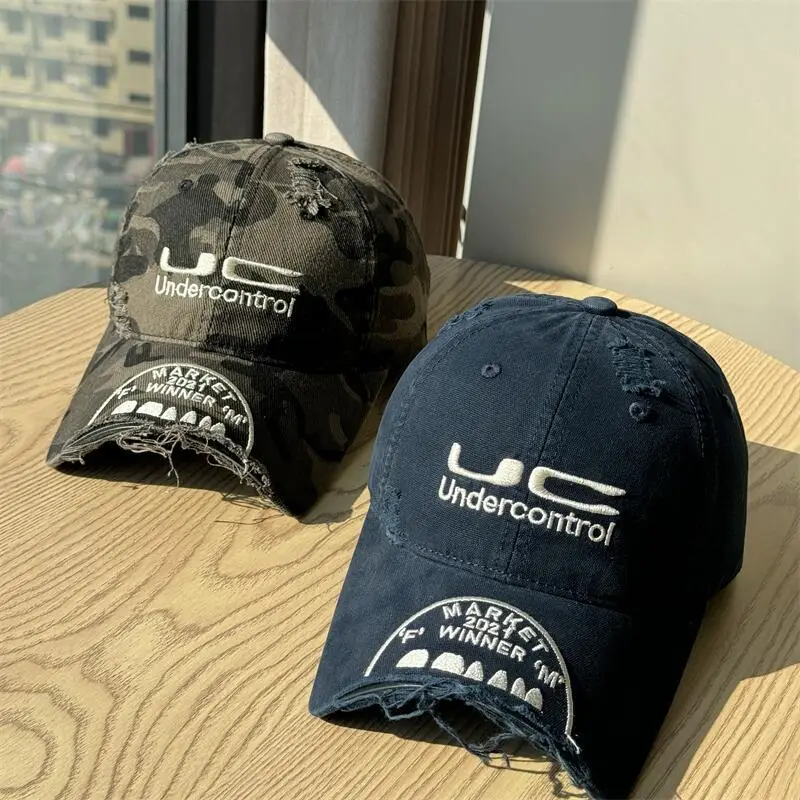 Undercontrol Vintage Baseball Cap for Women Face-Slimming Small Gray Duckbill Cap for Men Spring Summer Sunshade Hat — feature 1