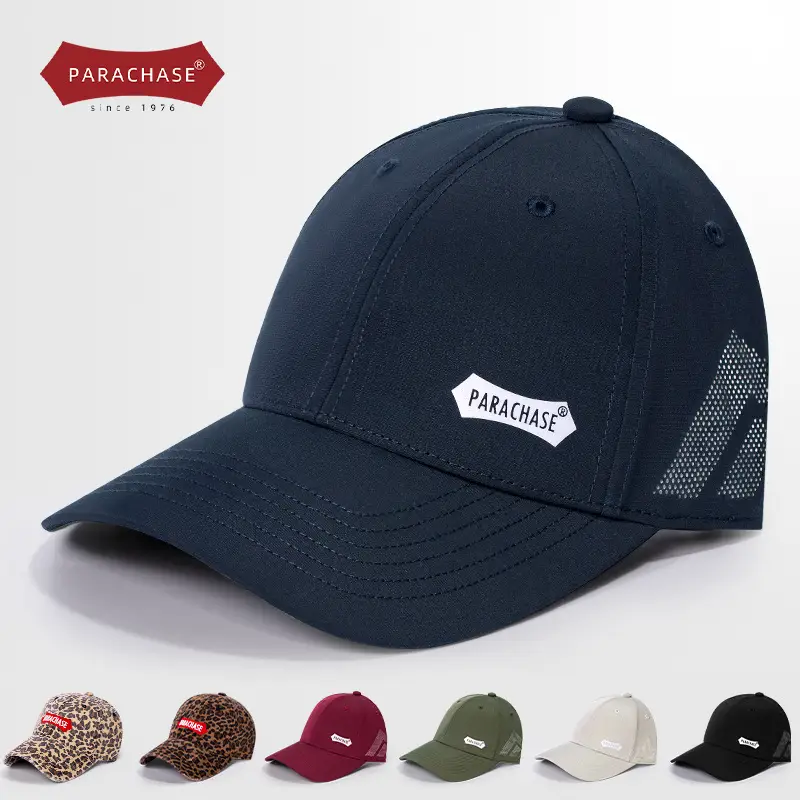 Vintage Unisex Baseball Cap Black Embroidered Parachase - Image 10