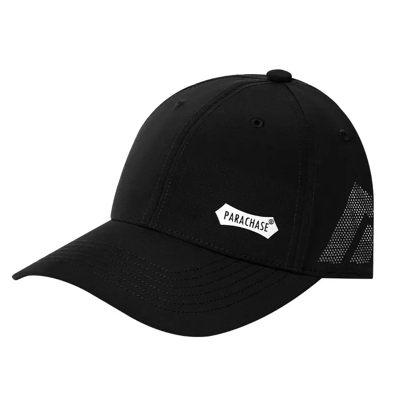 Vintage Unisex Baseball Cap Black Embroidered Parachase - Image 12