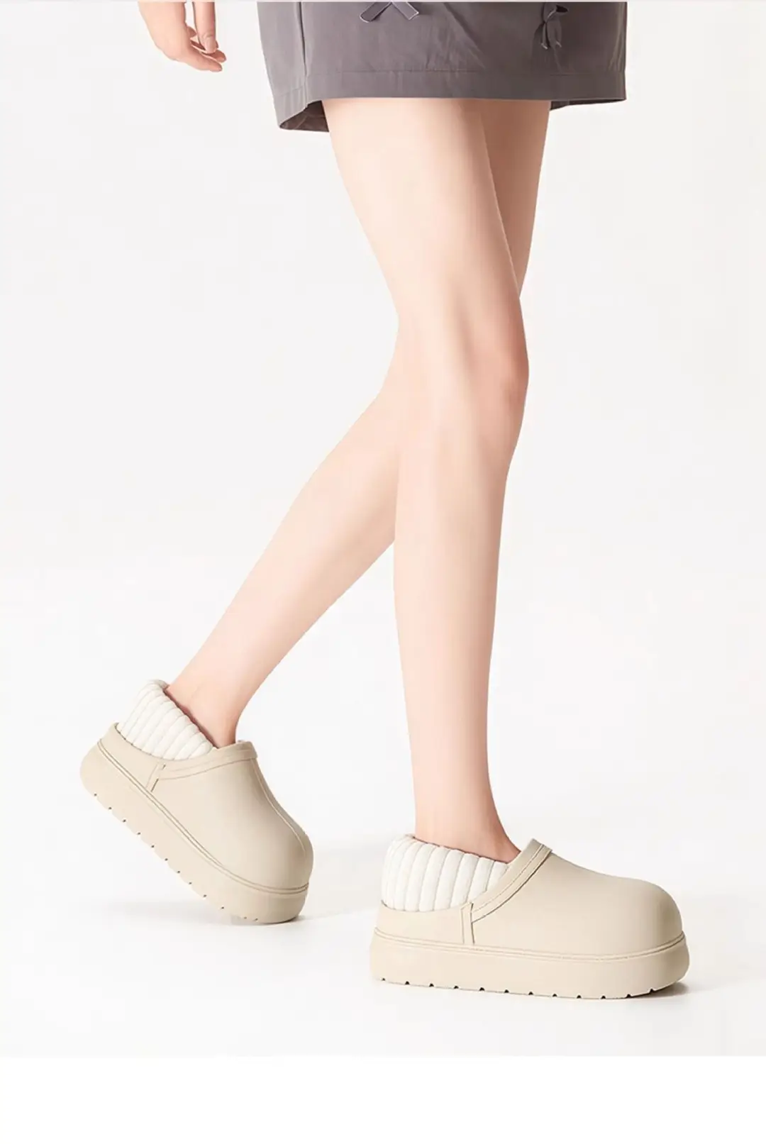 Women's Cotton Slippers, New Winter Model, Closed Heel, Indoor Home Wear, Thick-Soled, Warm, Plush-Lined, Women's Cotton Shoes for Outdoor Wear, Wholesale — feature 3