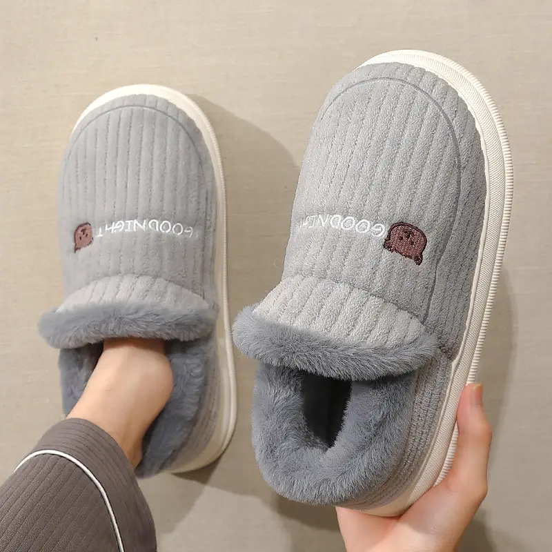 Men's Cotton Slippers for Outdoor and Indoor Use, Winter Thick-Soled, Fleece-Lined, Warm Cotton Shoes for Men, Wholesale - Image 10