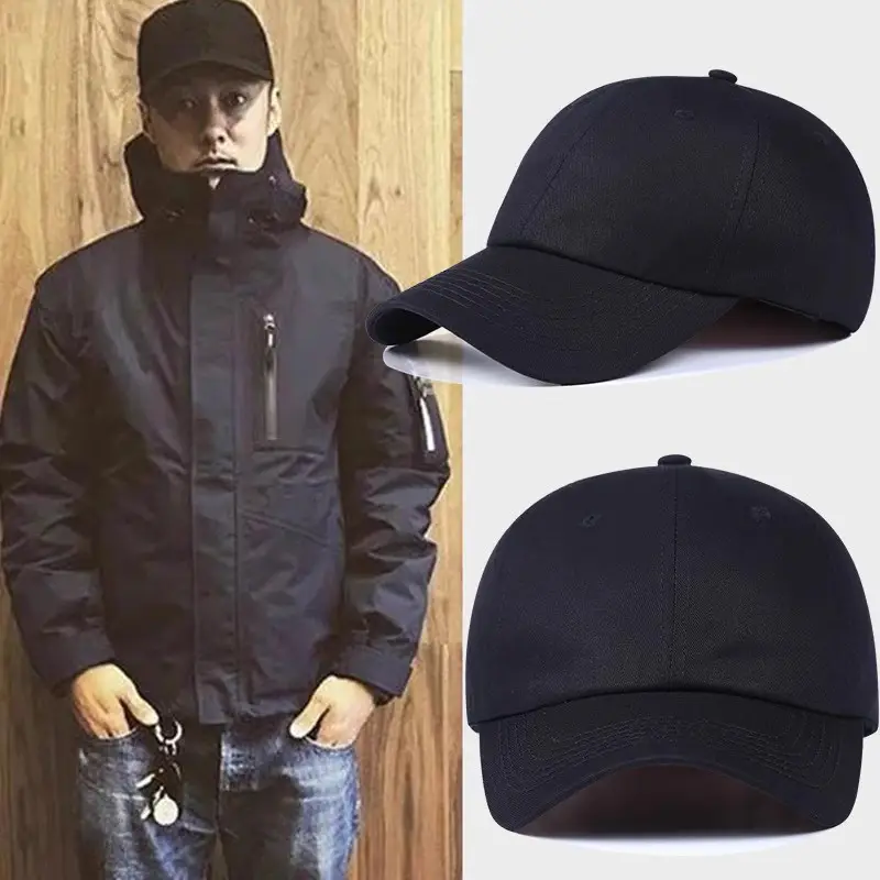 Men Grey Cotton Baseball Cap Summer Commute - Image 8